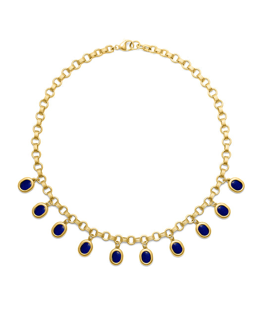 Lapis Lazuli Charm Necklace