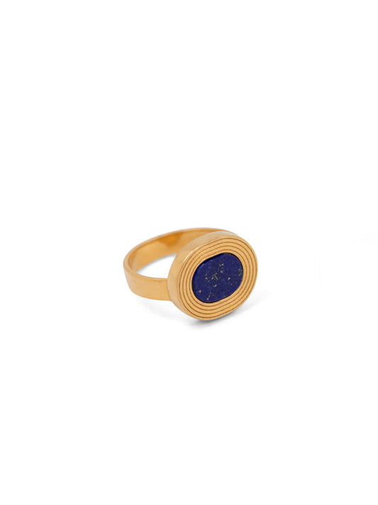 Lapis Lazuli Cocktail Ring