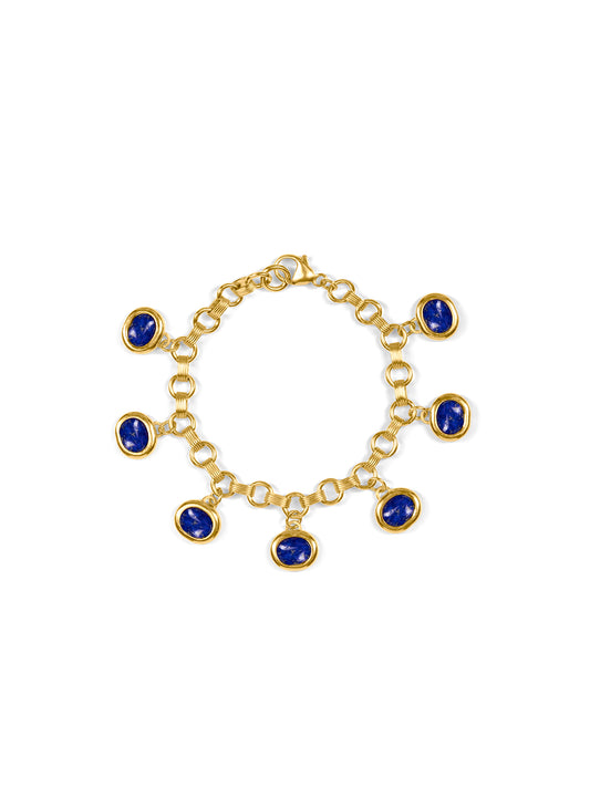 Lapis Lazuli Charm Bracelet