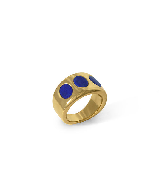 Lapis Lazuli Wide Ring