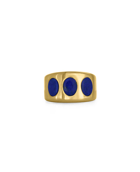 Lapis Lazuli Wide Ring